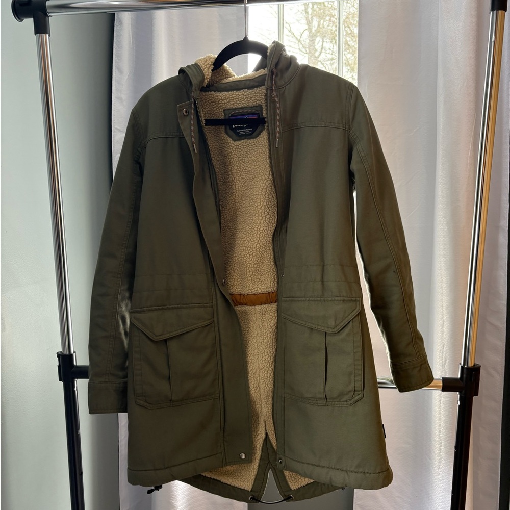 Patagonia Green Utility Jacket with Notched Lapels